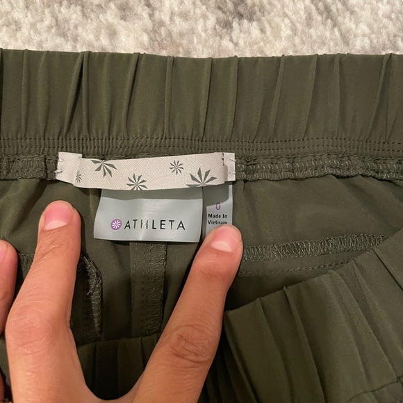 Athleta Army Green Joggers - Picture 4 of 9